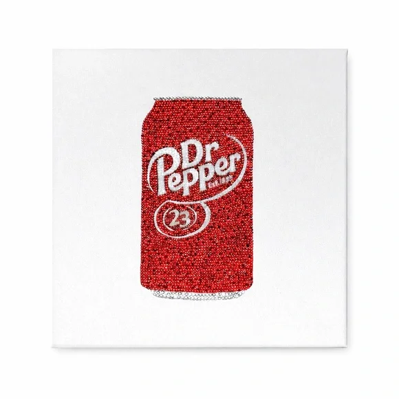 Dr. Pepper Rhinestone Art